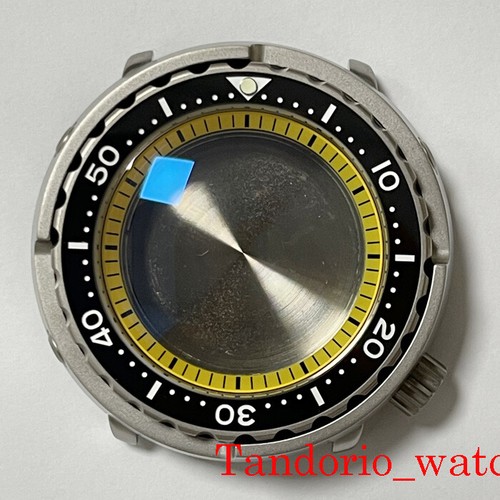 47mm Titanium Watch Case Sapphire Fit NH35A SKX007 SBBN031 200M Waterproof parts - Picture 12 of 17