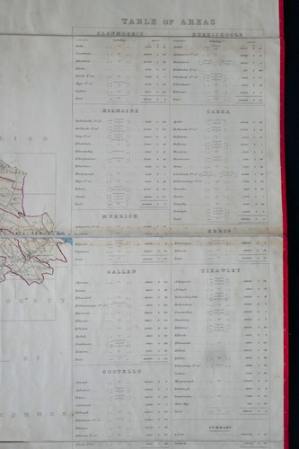 Antiquarian 1849 cloth backed sheet map of the County of Mayo. - Picture 3 of 21
