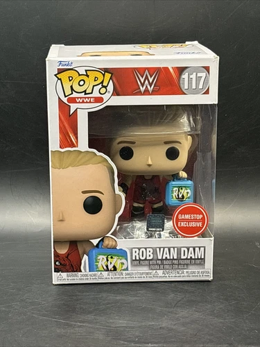 Funko Pop! WWE Rob Van Dam 117 Figure - With Wrestlemania Pin Exclusive RVD ECW