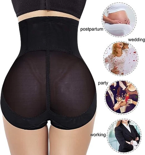 Cross Compression Shaping Pants Women High Waist Panties Body Shaper Abs Slim - Picture 8 of 19