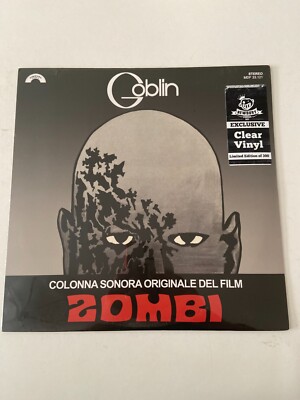 Zombi by Goblin Clear Vinyl LP Soundtrack Newbury Comics Ltd Ed of 300 Sealed
