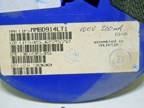 Lot De 100 Diodes 1N914 - Redresseur De Signal - Pour Circuits électroniques, Réparations, Prototypes