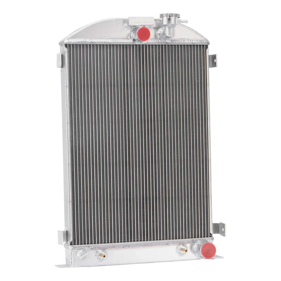 Radiador de aluminio de 4 filas para camioneta Ford 1933-35 1 tonelada 1/2 tonelada 3/4 toneladas modelo 40 Foto 3 de 4