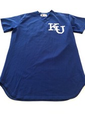 Game Worn Used Kansas Jayhawks KU Baseball Jersey Victory Size 46 #46
