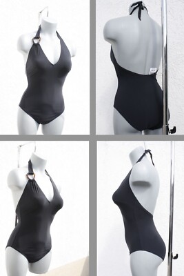 2026 NEU NEW - FABIANI Neckholder Badeanzug (380394) Schwimmanzug Schwarz 38 C