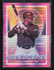 2021 Panini Chronicles #15 Luis Robert Overdrive Pink Pulsar  (U)