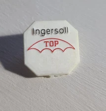 Ingersoll Rand Top Vintage Company Lapel Pin - White Black Red Logo Badge Pin