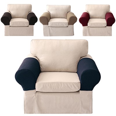 1pair Sofa Arm Cover Elastic Skidproof Armchair Couch Chair Armrest Protector Jolash Pl