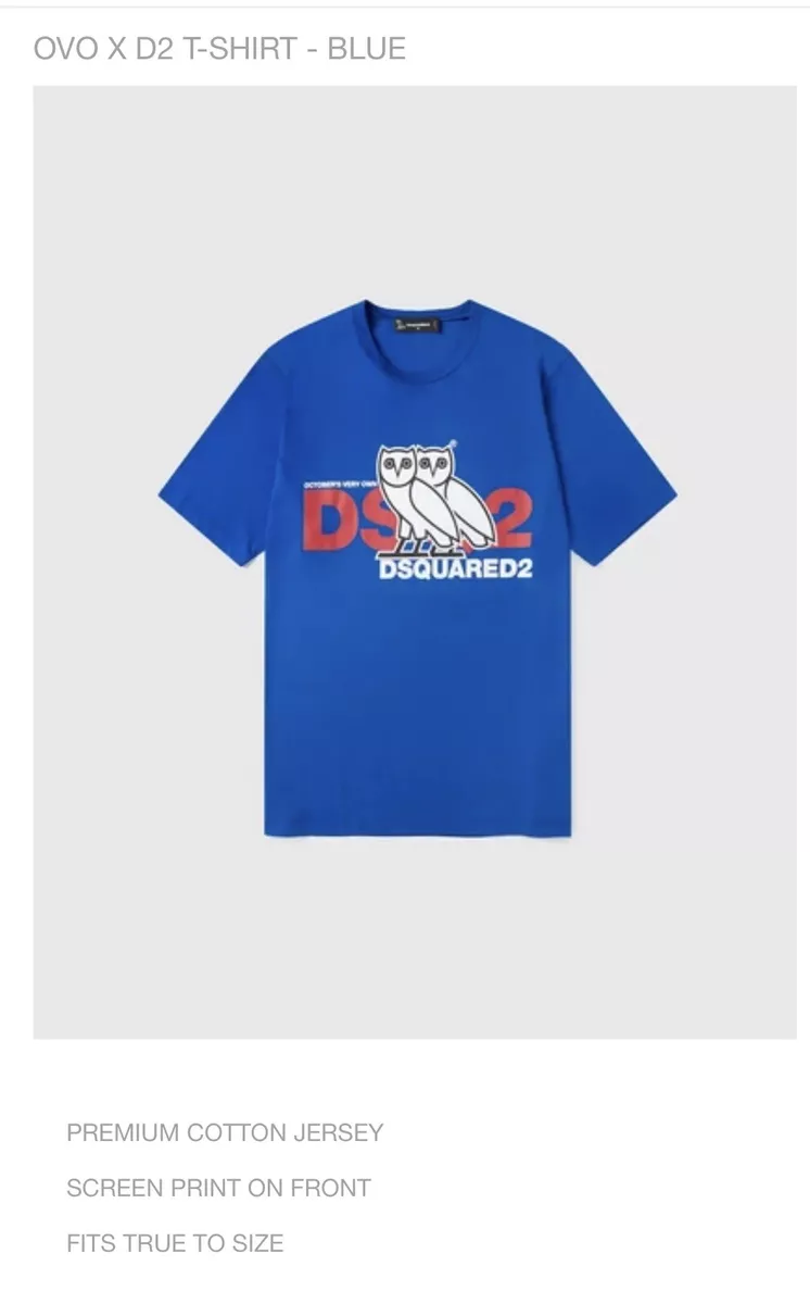 OVO X DSquared2 T-SHIRT BLUE Size SMALL BRAND NEW | eBay