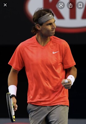 Nike Rafa Nadal 2011 オーストラリアン オープンテニスシャツ NWT Nike Rafa Nadal 2011 Australian Open Polo Tennis Shirt Sz XL