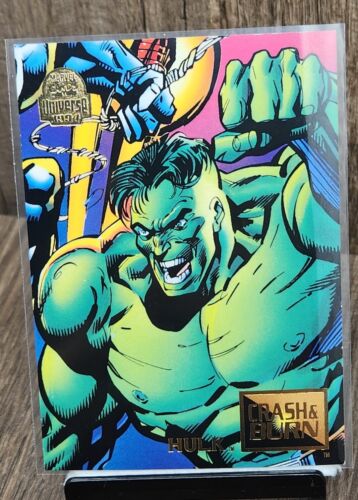 1994 Fleer Marvel Universe Hulk #78 Crash & Burn - Picture 1 of 2