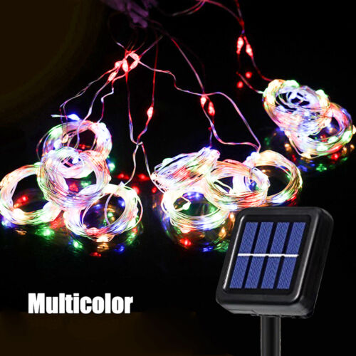 Solar Curtain Fairy String Lights Hanging Gazebo Patio Garden Waterfall Lights - Picture 30 of 33