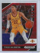 Tyrese Haliburton 20/21 Panini Prizm Crusade Ruby Wave Prizm Rookie