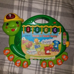 vtech touch and teach turtle book