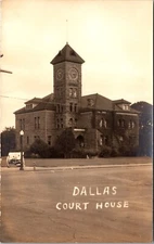 Real Photo Postcard Court House Dallas, Polk County, Oregon