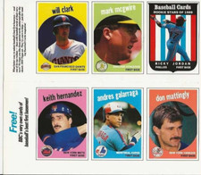 1989 Baseball Cards Magazine Uncut Panel set - 12 Retro 1959 Topps-Junior Rookie