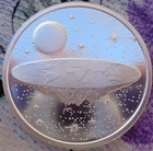 1 oz. FLAT EARTH Conspiracy Theories Series #1  rounds .999 fine silver