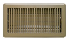 Accord Floor Register 6 x 10 Adjustable Dumper Louvered Design Brown ABFRBR610