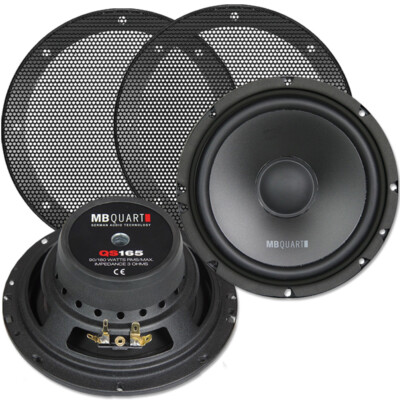 MB QUART QS 165W - 16,5cm Woofer 165mm Kickbass Lautsprecher Paar mit Gitter