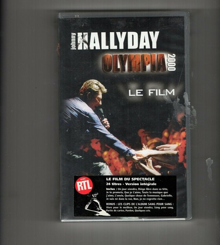 █ JOHNNY HALLYDAY : VHS NEUVE - 1ére édition avec STICKER ! - OLYMPIA 2000 - Bild 3 von 3