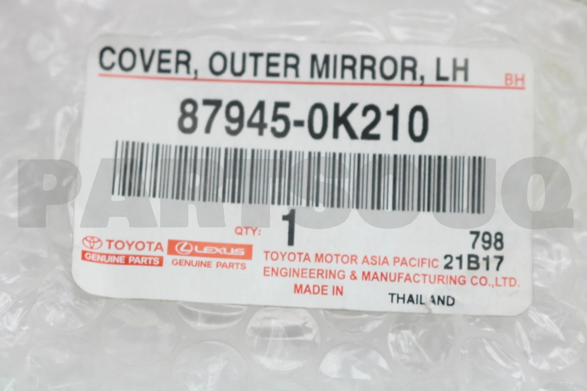 879450K210 Genuine Toyota COVER, OUTER MIRROR, LH 87945-0K210 | eBay 