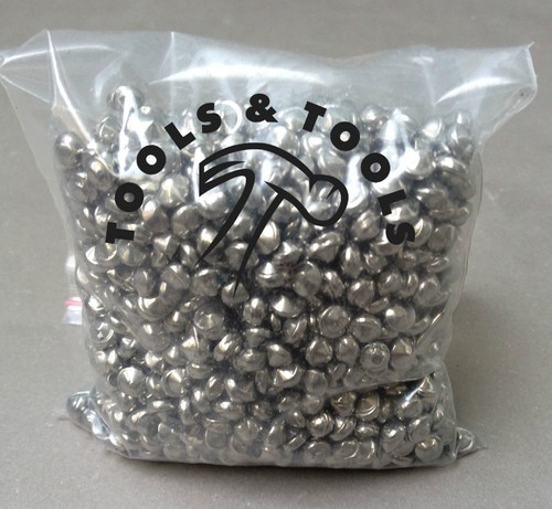 TUMBLING MEDIA STAINLESS STEEL BALL CONES 1/8" SHOT FOR TUMBLER 1/2 KG FINISHING
