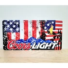 Vintage stl Army Coors light Beer Metal Sign Bar & Man Cave Decor