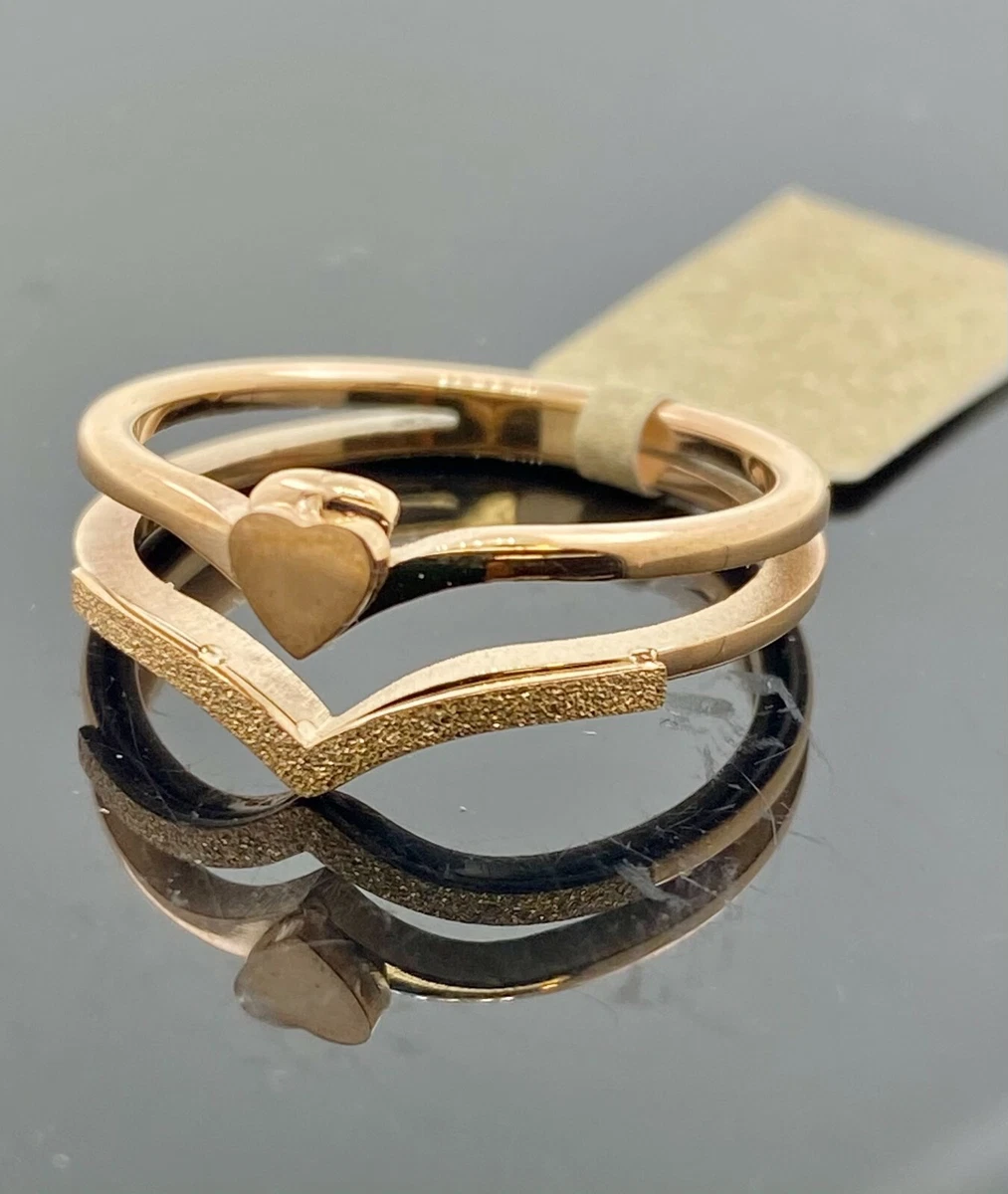 Love symbol gold rings sale