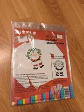 Dizzle Art Christmas Transfer Pre Shaded Ho Ho Ho Santa 50027 Iron On