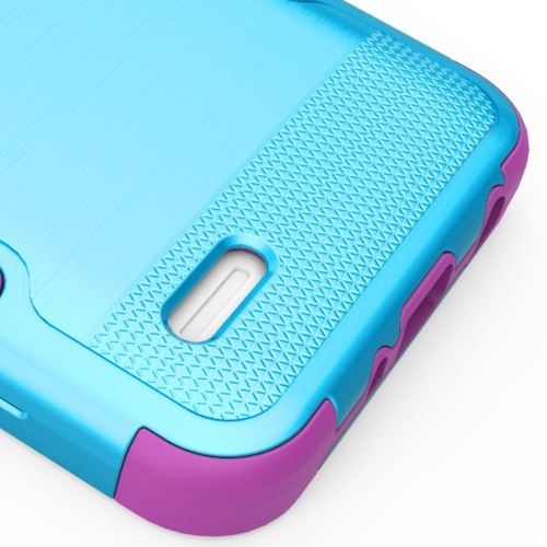 For LG K10 K30 X410 Premier Hybrid Armor Brushed Rugged Shock proof Case Cover - Picture 3 of 11