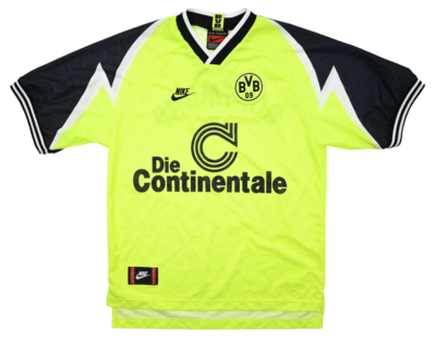 NIKE Borussia Dortmund 1995/96 サッカーシャツ Nike 1995-96 BORUSSIA DORTMUND SHIRT TRIKOT S | eBay