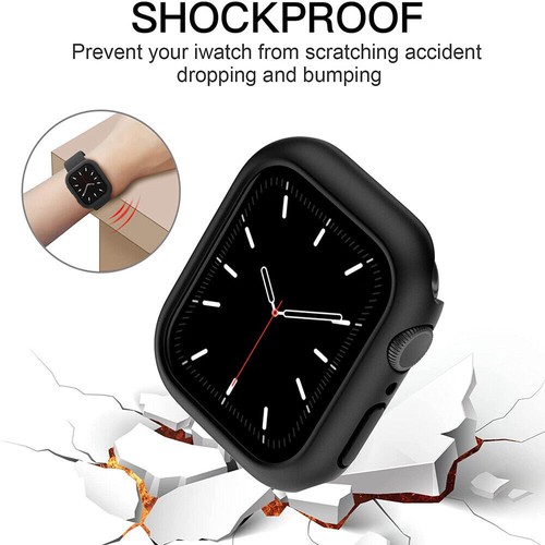 For Apple Watch Series 7 45MM Case Cover+3D Full Tempered Glass Screen Protector - Picture 4 of 74
