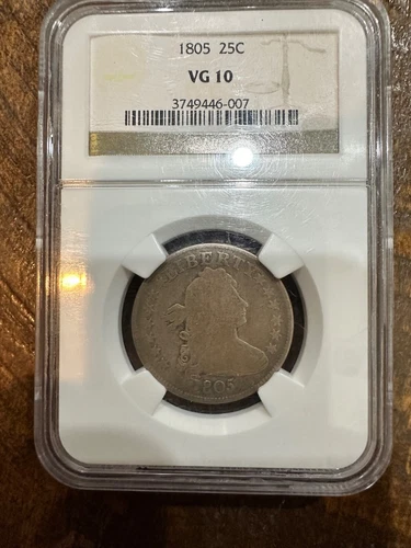 1805 Draped Bust 25C Quarter NGC VG 10