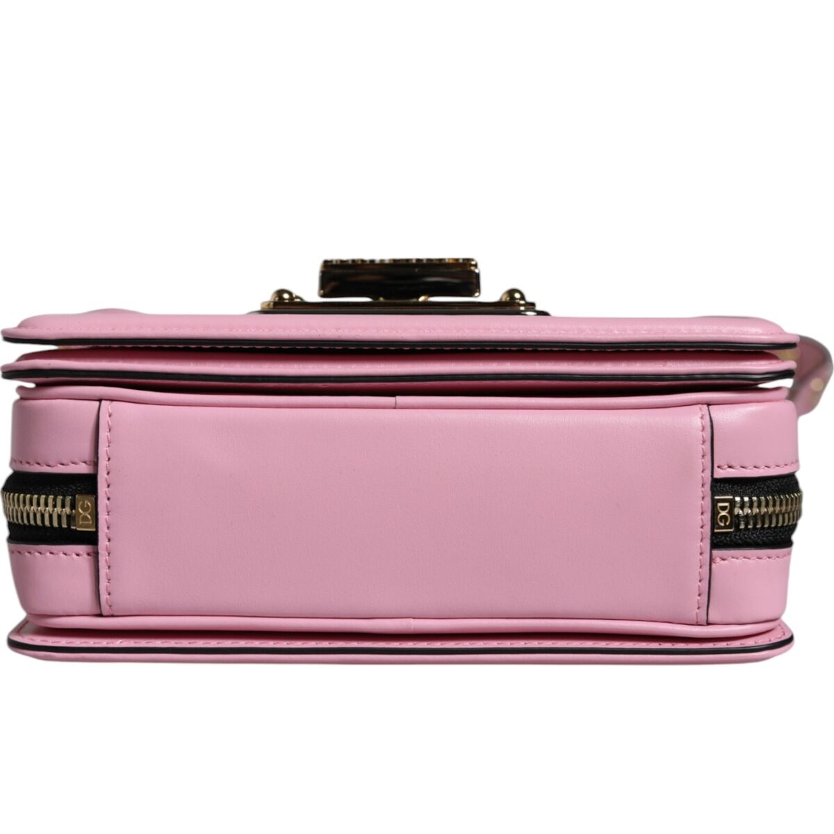 DOLCE & GABBANA Bag Baby Pink LOLA Leather Studded Crossbody DOLCE & GABBANA Bag Baby Pink LOLA Leather Studded Crossbody