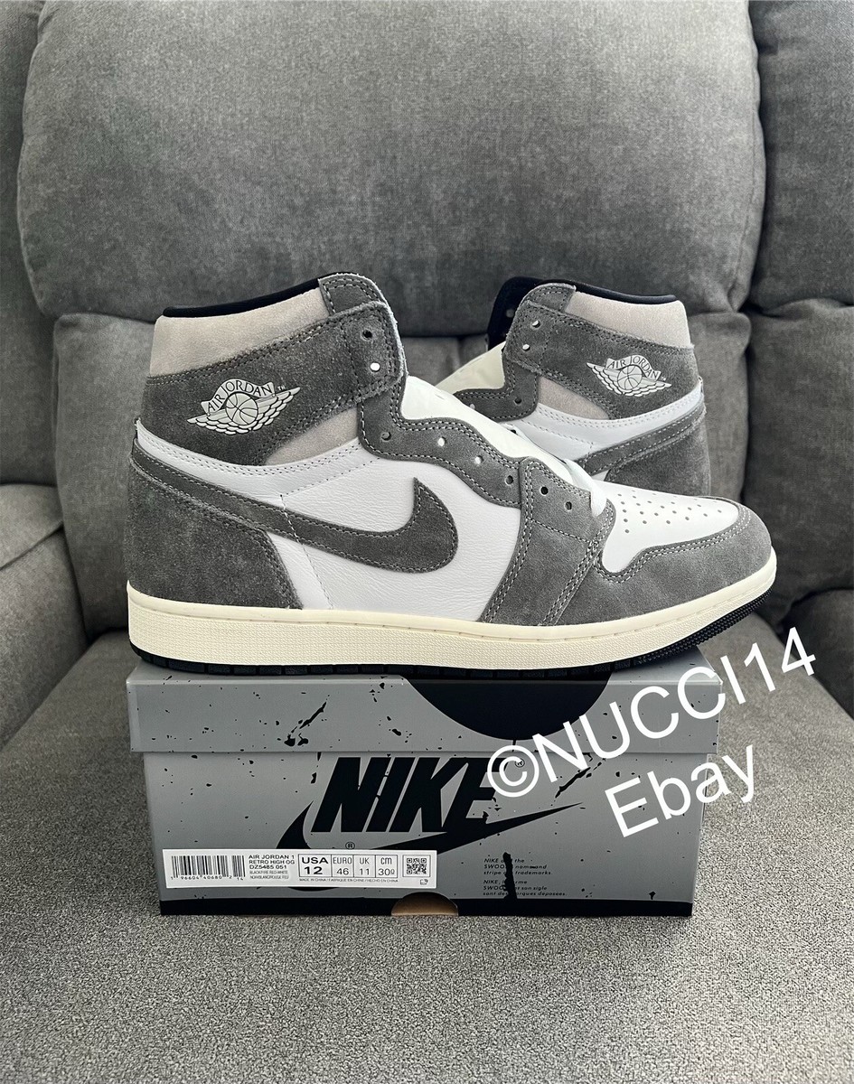 Size 12 - Air Jordan 1 Retro OG High Washed Black for sale