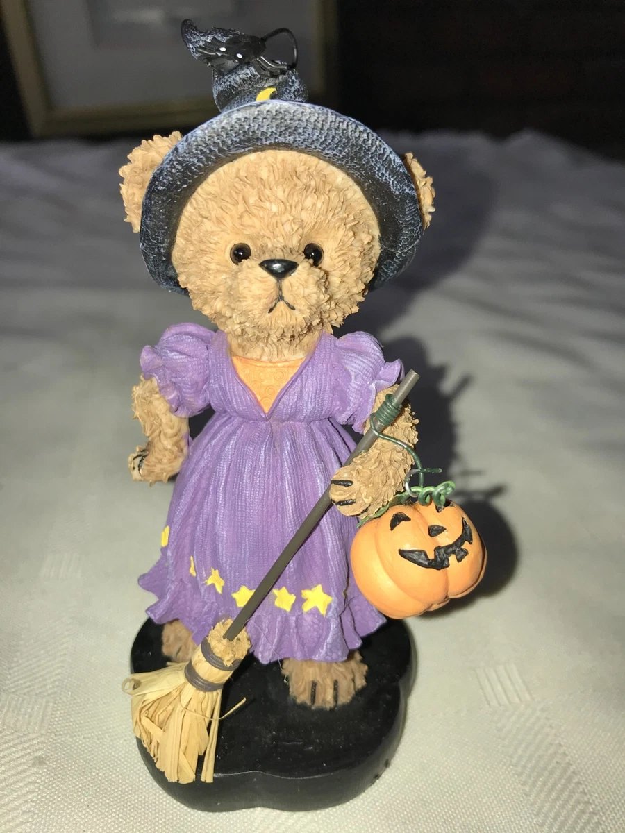 2002 Home Interiors KUDDLES KORNER Calendar BEAR Figure OCTOBER Halloween  WITCH | eBay
