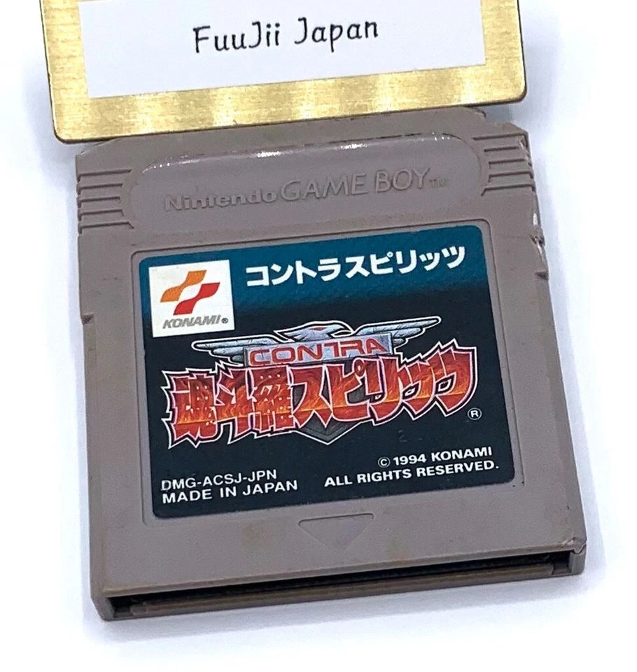 Contra Spirits Konami Nintendo Gameboy GB Japanese Game boy Cleaned Tested - Image 3 of 4