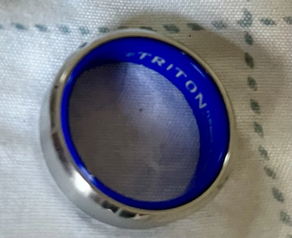 Tungsten Carbide Turquoise Inlay Ring Band Size 9 - Image 4 of 4