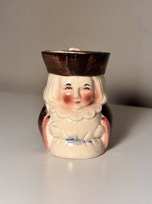 Vintage Miniature Porcelain Pitcher Colonial Man Made in Japan
