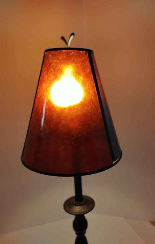 STYLE Accent Lamp with Broze Copper Lamp Shade Contemporary 25" Tall - Picture 6 of 17