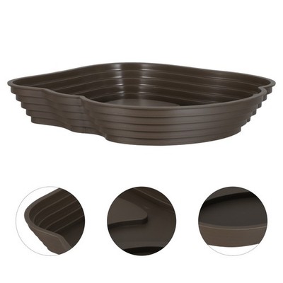 Pet Turtle Bathing Pool Feeder for Bearded Dragon Reptile Water Tray