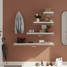 B&Q GoodHome Cusko White Floating shelf (L)118cm x (D)23.5cm