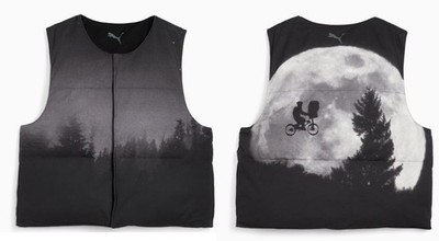 PUMA Hoops x E.T. The Extra Terrestrial Puffer Vest Jacket $130 Men's Small S