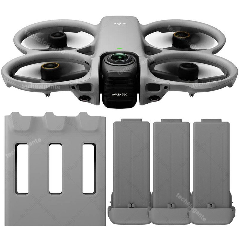 DJI Avata 360 with 3 Flight Batteries & Two-Way Charging Hub - 95% New