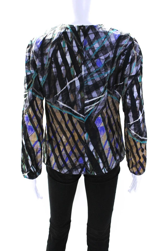 Boss Hugo Boss 女式长袖圆领印花上衣灰色多码中号 — 第 3/4 张图片