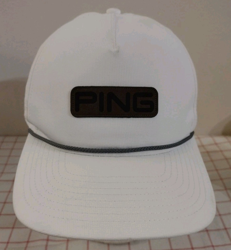 帽子 BLURREDCLOTH ING Ping Rope Cap Hat White Mens Womens Adjustable Snapback