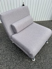 HOMCOM 5-Position Folding Sleeper Chair Bed, Grey 