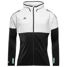 Adidas Women's White/Black Full Zip Tango Hybrid Training Jacket