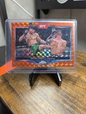 2025 Topps UFC Chrome Diego Lopes /25 Orange Geometric Refractor Bookend 25/25