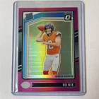 2024 Panini Donruss Optic Rated Rookie Bo Nix #209 Pink Prizm (RC)
